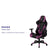 X20 Gaming Chair Racing Office Ergonomic Computer Pc Adjustable Swivel Chair With Fully Reclining Back In Purple Leathersoft By Flash Furniture | Office Chairs | Modishstore - 3