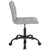 Home And Office Armless Task Chair With Tufted Back/Seat In Light Gray Fabric By Flash Furniture | Office Chairs | Modishstore - 2