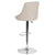 Contemporary Adjustable Height Barstool In Beige Fabric By Flash Furniture | Bar Stools | Modishstore - 3