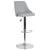 Contemporary Adjustable Height Barstool In Light Gray Fabric By Flash Furniture | Bar Stools | Modishstore