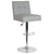 Contemporary Adjustable Height Tufted Back Barstool With Accent Nail Trim In Light Gray Fabric By Flash Furniture | Bar Stools | Modishstore