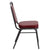 Hercules Series Trapezoidal Back Stacking Banquet Chair In Burgundy Vinyl - Silver Vein Frame By Flash Furniture | Side Chairs | Modishstore - 2