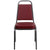 Hercules Series Trapezoidal Back Stacking Banquet Chair In Burgundy Vinyl - Silver Vein Frame By Flash Furniture | Side Chairs | Modishstore - 4
