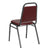 Hercules Series Trapezoidal Back Stacking Banquet Chair In Burgundy Vinyl - Silver Vein Frame By Flash Furniture | Side Chairs | Modishstore - 3