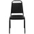 Hercules Series Trapezoidal Back Stacking Banquet Chair In Black Vinyl - Black Frame By Flash Furniture | Side Chairs | Modishstore - 4