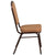 Hercules Series Crown Back Stacking Banquet Chair In Light Brown Fabric - Copper Vein Frame By Flash Furniture | Side Chairs | Modishstore - 2