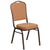 Hercules Series Crown Back Stacking Banquet Chair In Light Brown Fabric - Copper Vein Frame By Flash Furniture | Side Chairs | Modishstore