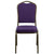 Hercules Series Crown Back Stacking Banquet Chair In Purple Fabric - Gold Vein Frame By Flash Furniture | Side Chairs | Modishstore - 4