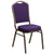 Hercules Series Crown Back Stacking Banquet Chair In Purple Fabric - Gold Vein Frame By Flash Furniture | Side Chairs | Modishstore