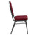 Hercules Series Crown Back Stacking Banquet Chair In Burgundy Fabric - Silver Vein Frame By Flash Furniture | Side Chairs | Modishstore - 2
