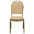 Hercules Series Dome Back Stacking Banquet Chair In Beige Patterned Fabric - Gold Frame By Flash Furniture | Side Chairs | Modishstore - 4