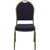 Hercules Series Dome Back Stacking Banquet Chair In Navy Patterned Fabric - Gold Frame By Flash Furniture | Side Chairs | Modishstore - 4