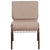 Hercules Series 21''W Church Chair In Beige Fabric With Book Rack - Copper Vein Frame By Flash Furniture | Side Chairs | Modishstore - 4