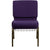 Hercules Series 21''W Church Chair In Royal Purple Fabric With Cup Book Rack - Gold Vein Frame By Flash Furniture | Side Chairs | Modishstore - 4