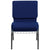 Hercules Series 21''W Church Chair In Navy Blue Fabric With Cup Book Rack - Silver Vein Frame By Flash Furniture | Side Chairs | Modishstore - 4