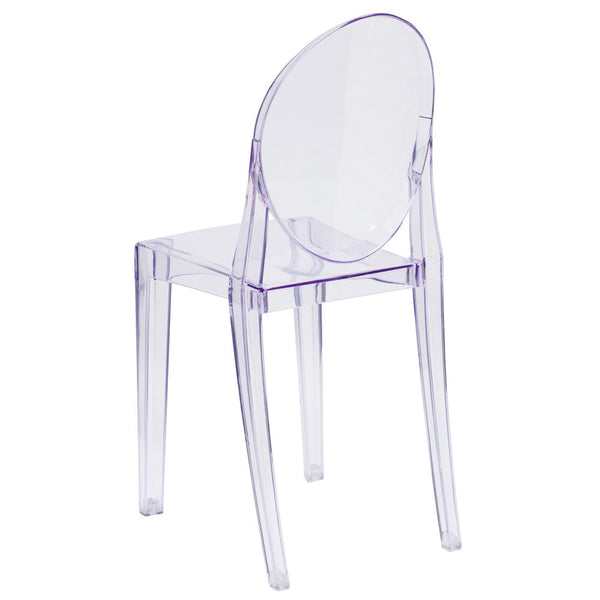 Ghost Side Chair In Transparent Crystal By Flash Furniture | Dining Chairs | Modishstore - 3