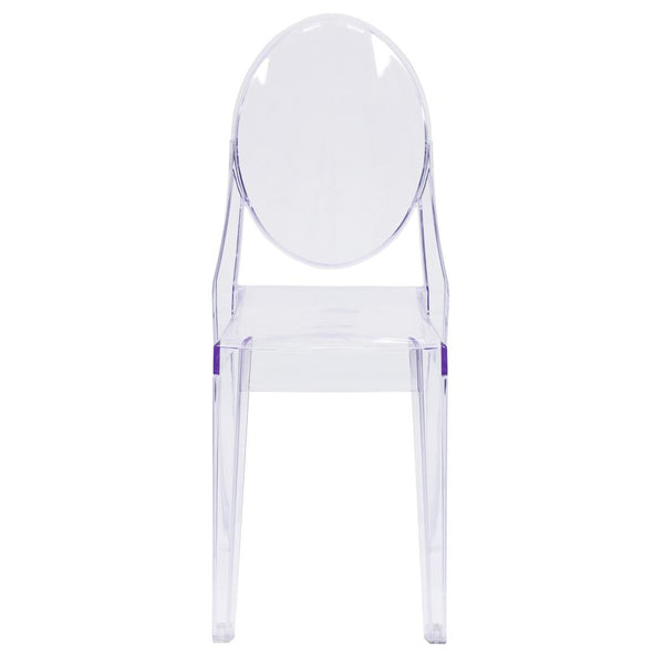 Ghost Side Chair In Transparent Crystal By Flash Furniture | Dining Chairs | Modishstore - 4