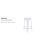25.75'' High Transparent Counter Height Stool By Flash Furniture | Bar Stools | Modishstore - 4