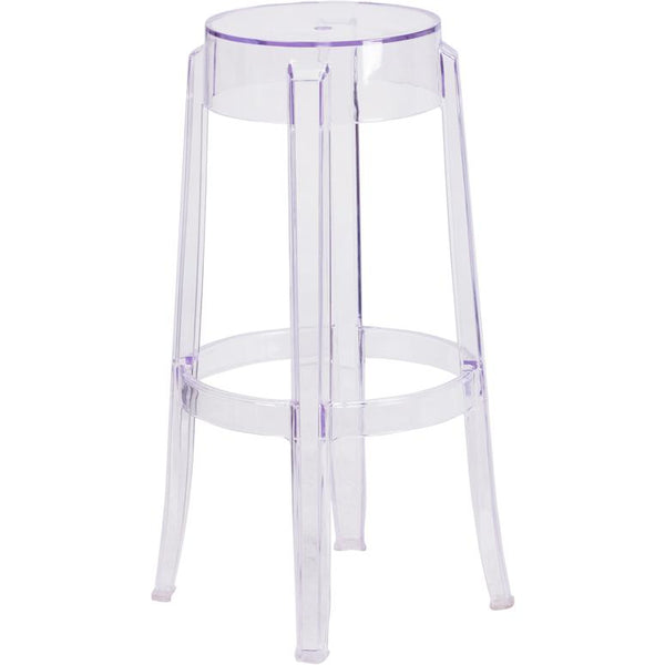 29.75'' High Transparent Barstool By Flash Furniture | Bar Stools | Modishstore - 2