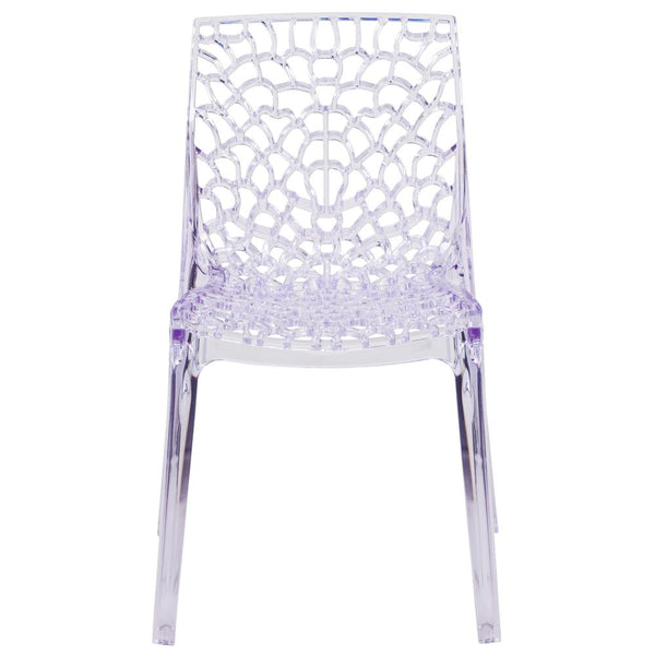 Vision Series Transparent Stacking Side Chair By Flash Furniture | Dining Chairs | Modishstore - 4