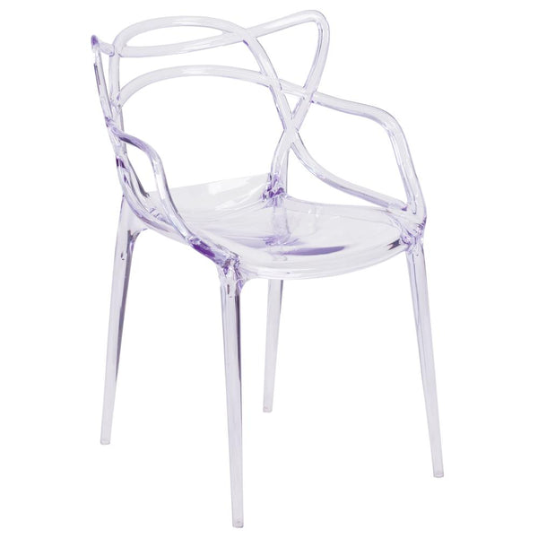 Nesting Series Transparent Stacking Side Chair By Flash Furniture | Dining Chairs | Modishstore