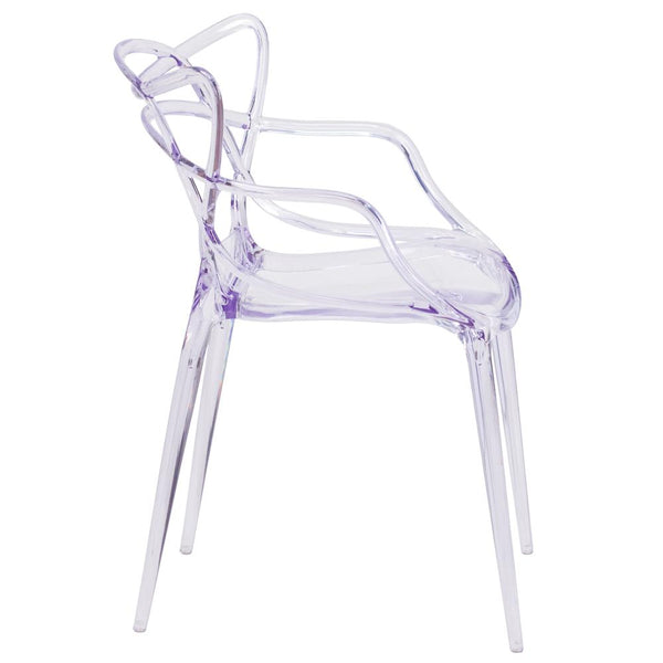 Nesting Series Transparent Stacking Side Chair By Flash Furniture | Dining Chairs | Modishstore - 2