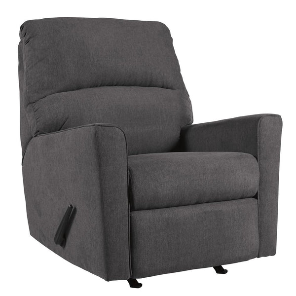 Signature Design By Ashley Alenya Rocker Recliner In Charcoal Microfiber By Flash Furniture | Chairs & Recliners | Modishstore - 3