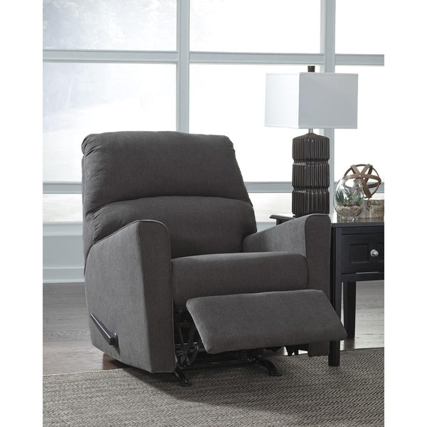 Signature Design By Ashley Alenya Rocker Recliner In Charcoal Microfiber By Flash Furniture | Chairs & Recliners | Modishstore - 2