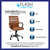 Mid-Back Brown Leathersoft Executive Swivel Office Chair With Black Frame And Arms By Flash Furniture | Office Chairs | Modishstore - 4