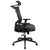 Ergonomic Mesh Office Chair With Synchro-Tilt, Pivot Adjustable Headrest, Lumbar Support, Coat Hanger And Adjustable Arms In Black By Flash Furniture | Office Chairs | Modishstore - 3