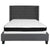 Riverdale Full Size Tufted Upholstered Platform Bed In Dark Gray Fabric With Memory Foam Mattress By Flash Furniture | Beds | Modishstore - 3