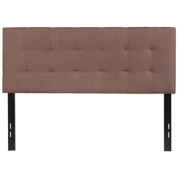 Quilted Tufted Upholstered Full Size Headboard In Camel Fabric By Flash Furniture | Headboards | Modishstore