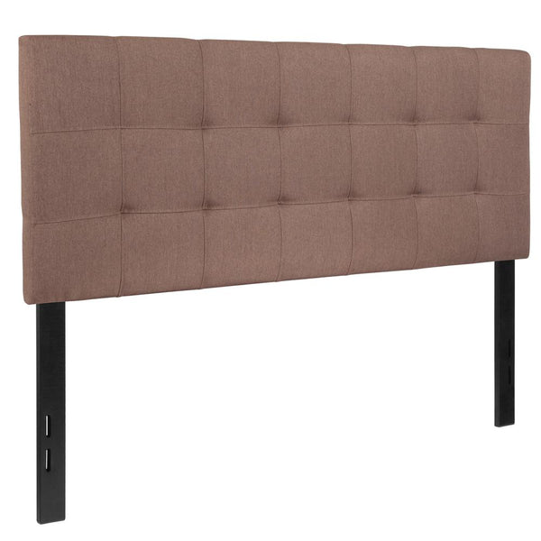 Quilted Tufted Upholstered Full Size Headboard In Camel Fabric By Flash Furniture | Headboards | Modishstore - 3