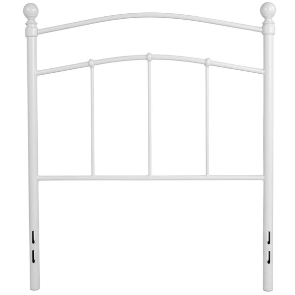 Woodstock Decorative White Metal Twin Size Headboard By Flash Furniture | Headboards | Modishstore - 4