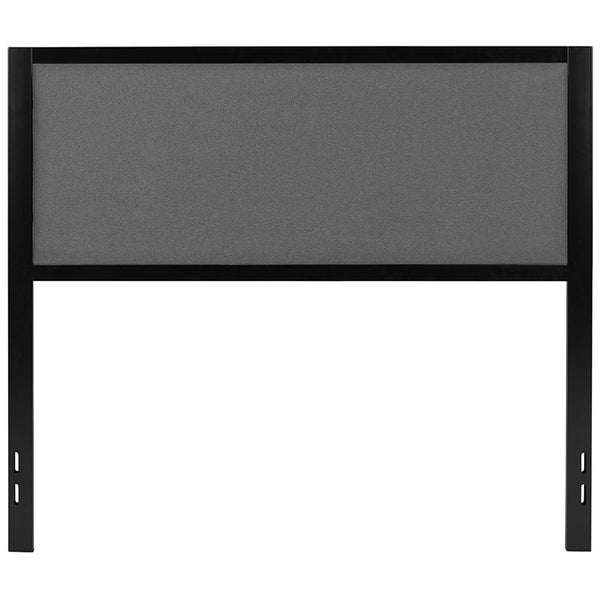 Melbourne Metal Upholstered Full Size Headboard In Dark Gray Fabric By Flash Furniture | Headboards | Modishstore