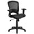 Mid-Back Transparent Black Mesh Executive Swivel Office Chair With Adjustable Arms By Flash Furniture | Office Chairs | Modishstore