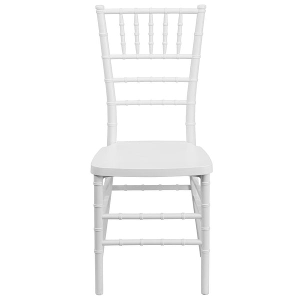 Hercules Premium Series White Resin Stacking Chiavari Chair By Flash Furniture | Dining Chairs | Modishstore - 4