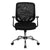 Mid-Back Black Mesh Tapered Back Swivel Task Office Chair With Chrome Base And T-Arms By Flash Furniture | Office Chairs | Modishstore - 4