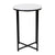 Hampstead Collection End Table - Modern White Finish Accent Table With Crisscross Matte Black Frame By Flash Furniture | End Tables | Modishstore