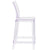 Ghost Counter Stool With Square Back In Transparent Crystal By Flash Furniture | Bar Stools | Modishstore - 2