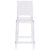 Ghost Counter Stool With Square Back In Transparent Crystal By Flash Furniture | Bar Stools | Modishstore - 4