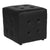 Grid Tufted Upholstered Cube Ottoman Pouf In Black Leathersoft By Flash Furniture | Ottomans | Modishstore