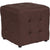 Avendale Tufted Upholstered Ottoman Pouf In Brown Fabric By Flash Furniture | Ottomans | Modishstore