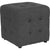 Avendale Tufted Upholstered Ottoman Pouf In Dark Gray Fabric By Flash Furniture | Ottomans | Modishstore