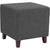 Ascalon Upholstered Ottoman Pouf In Dark Gray Fabric By Flash Furniture | Ottomans | Modishstore