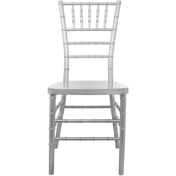 Advantage Silver Resin Chiavari Chair By Flash Furniture | Side Chairs | Modishstore - 4