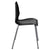 Hercules Series 770 Lb. Capacity Black Stack Chair With Lumbar Support And Silver Frame By Flash Furniture | Side Chairs | Modishstore - 2