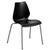 Hercules Series 770 Lb. Capacity Black Stack Chair With Lumbar Support And Silver Frame By Flash Furniture | Side Chairs | Modishstore