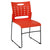 Hercules Series 881 Lb. Capacity Orange Sled Base Stack Chair With Air-Vent Back By Flash Furniture | Side Chairs | Modishstore