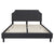 Brighton King Size Tufted Upholstered Platform Bed In Dark Gray Fabric By Flash Furniture | Beds | Modishstore - 2